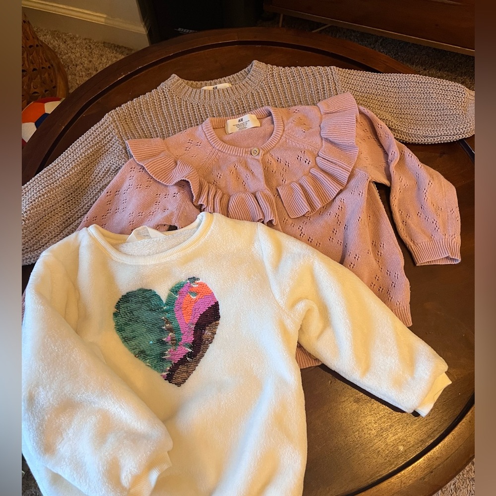 Bundle of 5 ‼️ 4T girls sweatshirts/sweaters